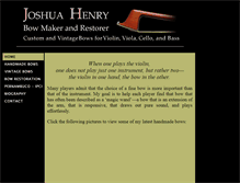 Tablet Screenshot of fineviolinbows.com